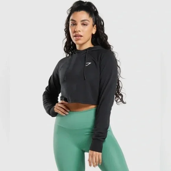 Gymshark Womens TRAINING CROPPED HOODIE - Picture 3 of 12